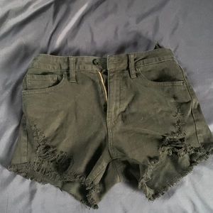 Black Denim Shorts - Size 3